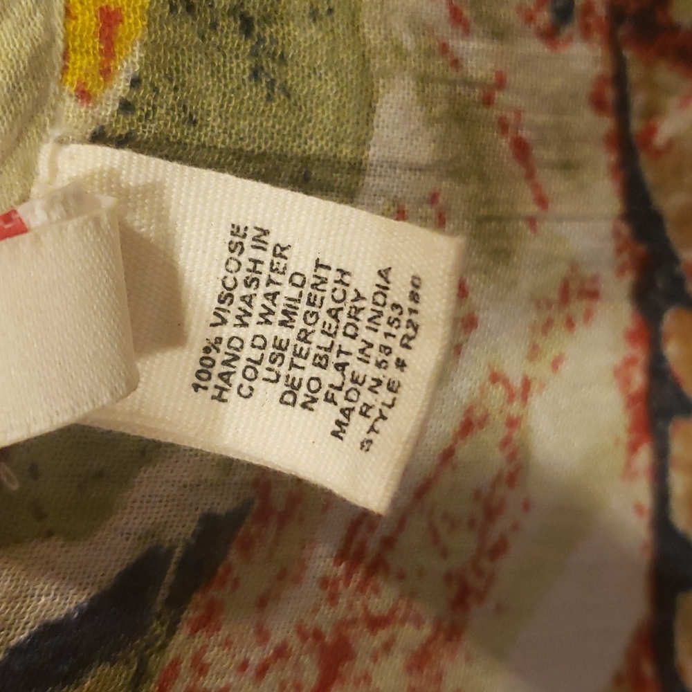 RAGA sleeveless, tropical, mini-dress, rope detail on back & shoulder, size L - Picture 7 of 8